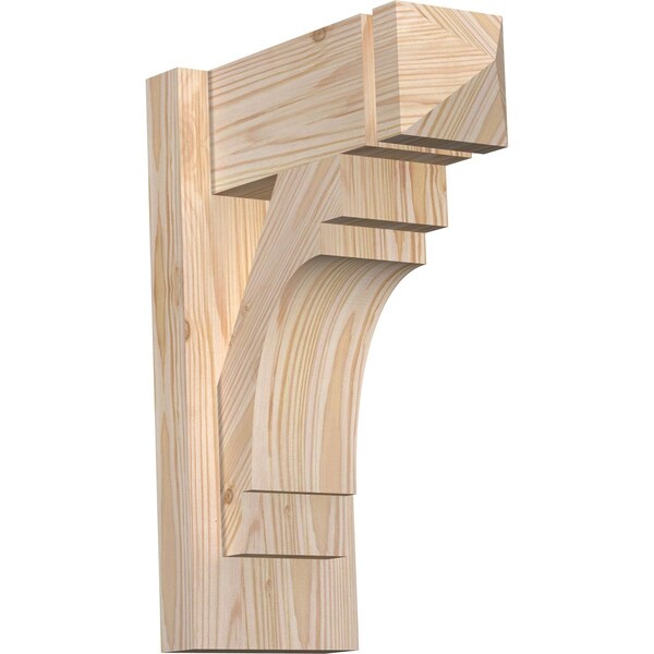 Ekena Millwork Merced Arts & Crafts Smooth Outlooker, Douglas Fir, 5 1/2"W x 12"D x 16"H OUT06X12X16MRC03SDF - main